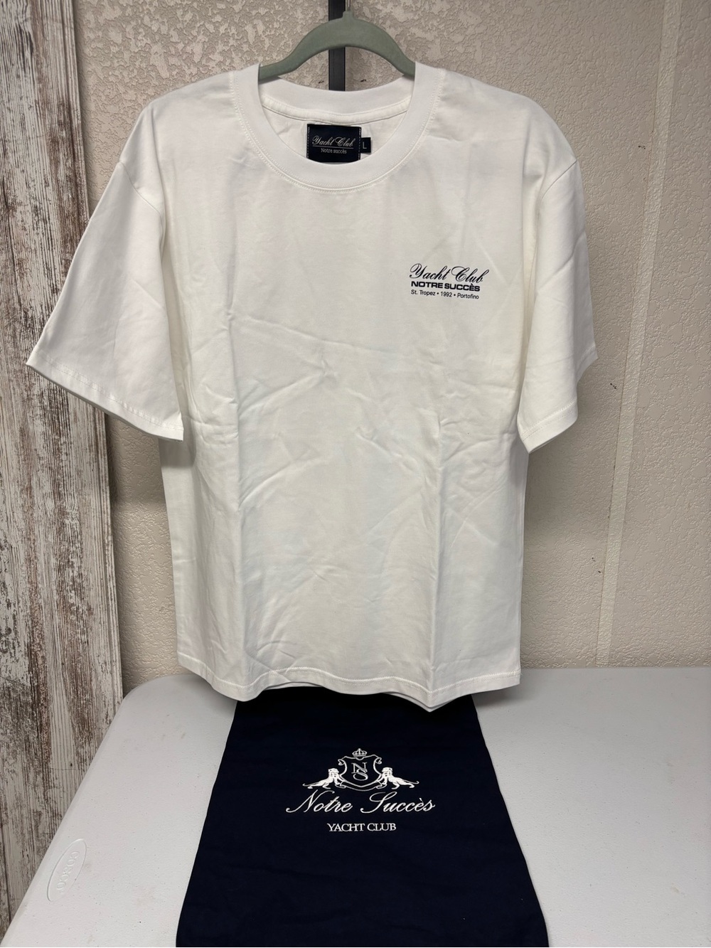 Yacht Club Notre Succes White Logo T-Shirt